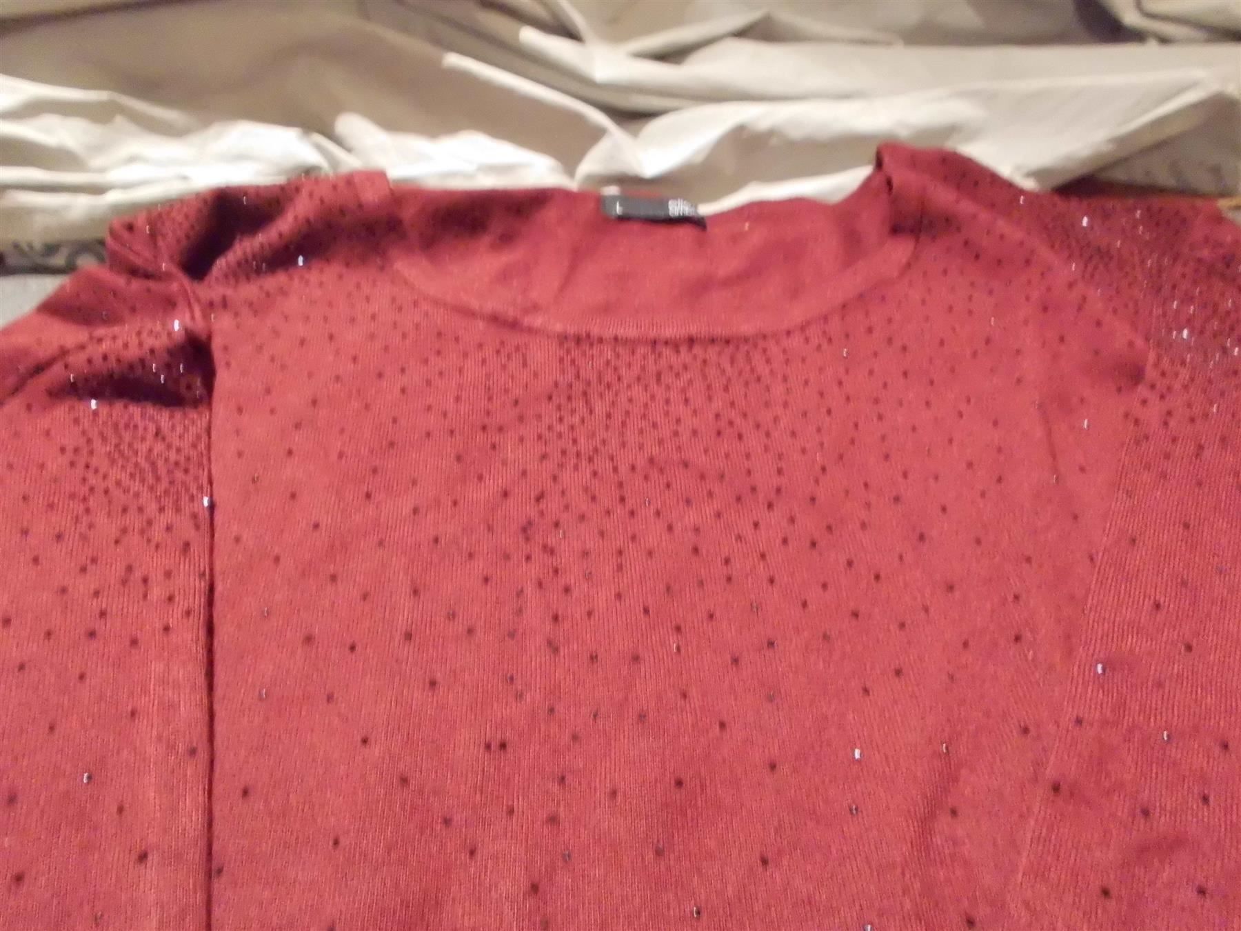Pullover & Sweatshirts: Pullover Grösse L, ellen amber, bordeaux – Gebraucht aus Zürich von abraxas1291 1