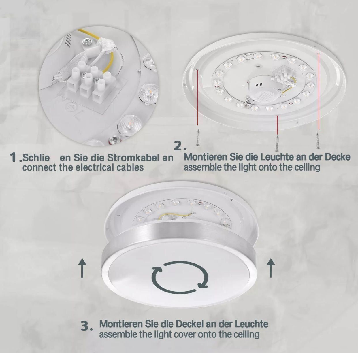 Lampade: +24W LED Deckenleuchte mit Bewegungsmeld – Nuovo e nell'imballaggio originale da Amriswil venduto da JaJa-Express 6