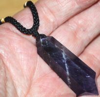 Halskette K-583 – Amethyst Doppelender – 1,7x5 cm