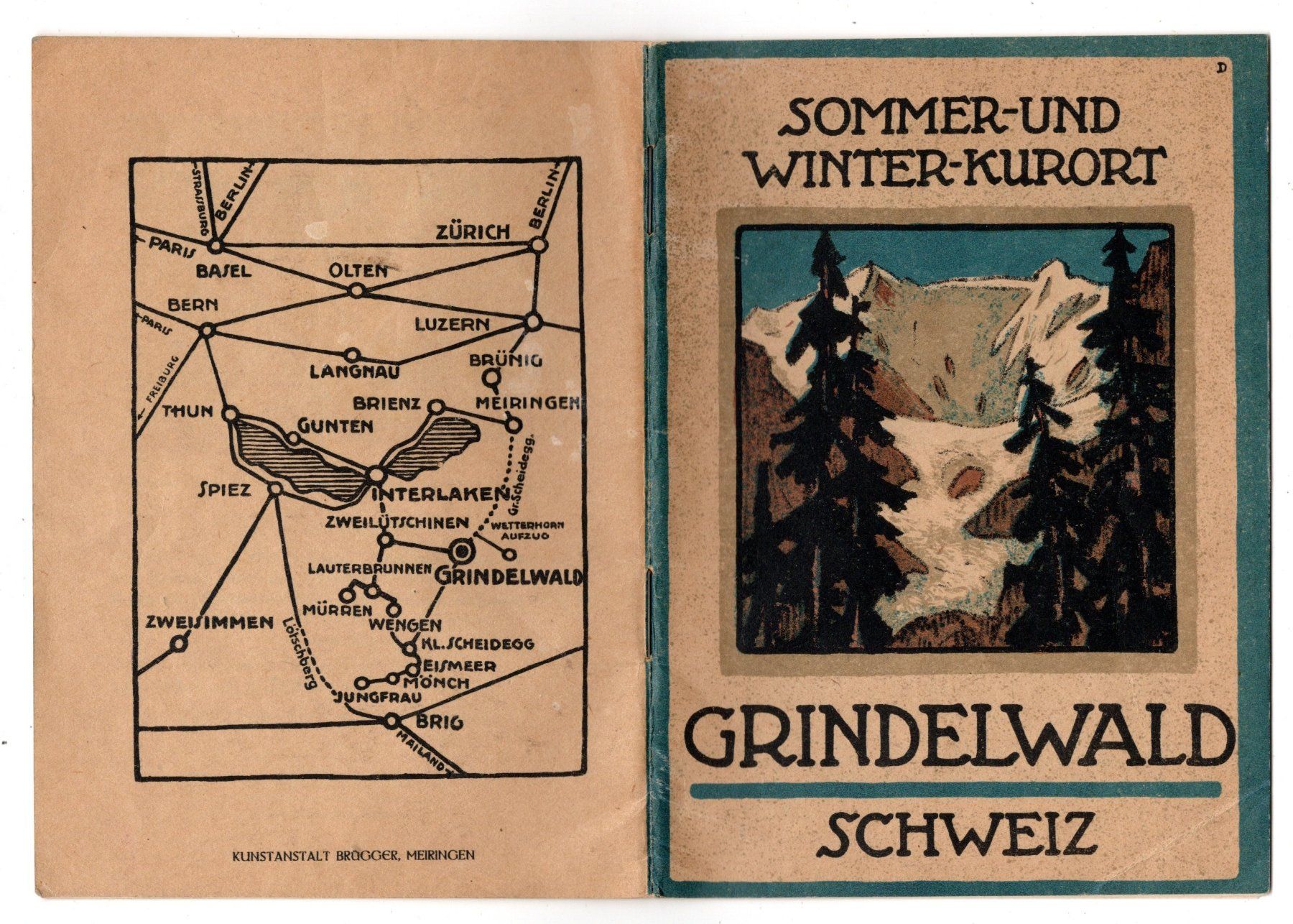 Documenti: Alter Tourismus Werbe - Prospekt Grindelwald – Usato da Solothurn venduto da insolothurn