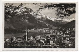 ST. MORITZ-DORF u. Bad mit Piz Surley P. Corvatsch P. Margna