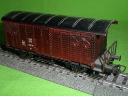 HAG 340.02 SBB Güterwagen K3 Nummer 43216 braun geschwärzt