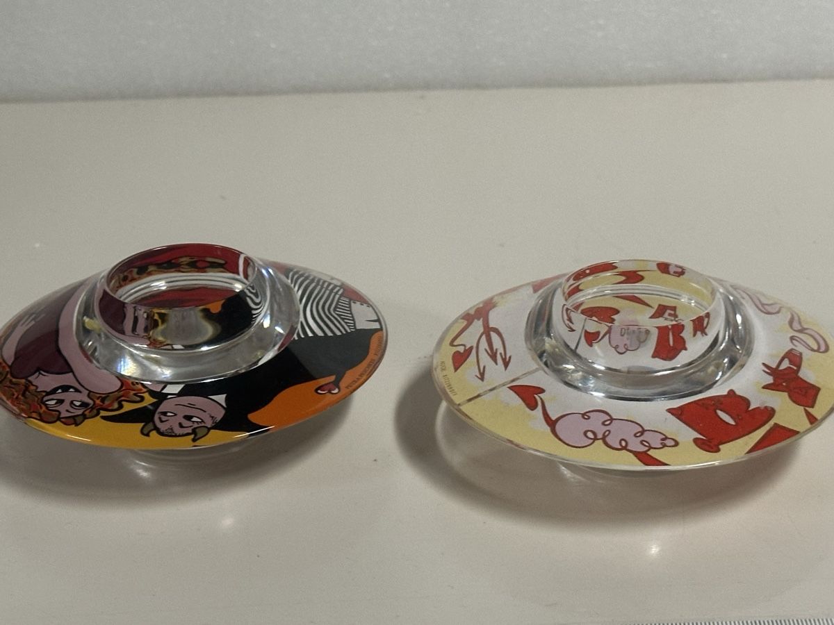 Ritzenhoff Portacandele: Original 2 x Ritzenhoff Design Teelichthalter Kerzenhalter – Usato da Deitingen venduto da Himhip 3