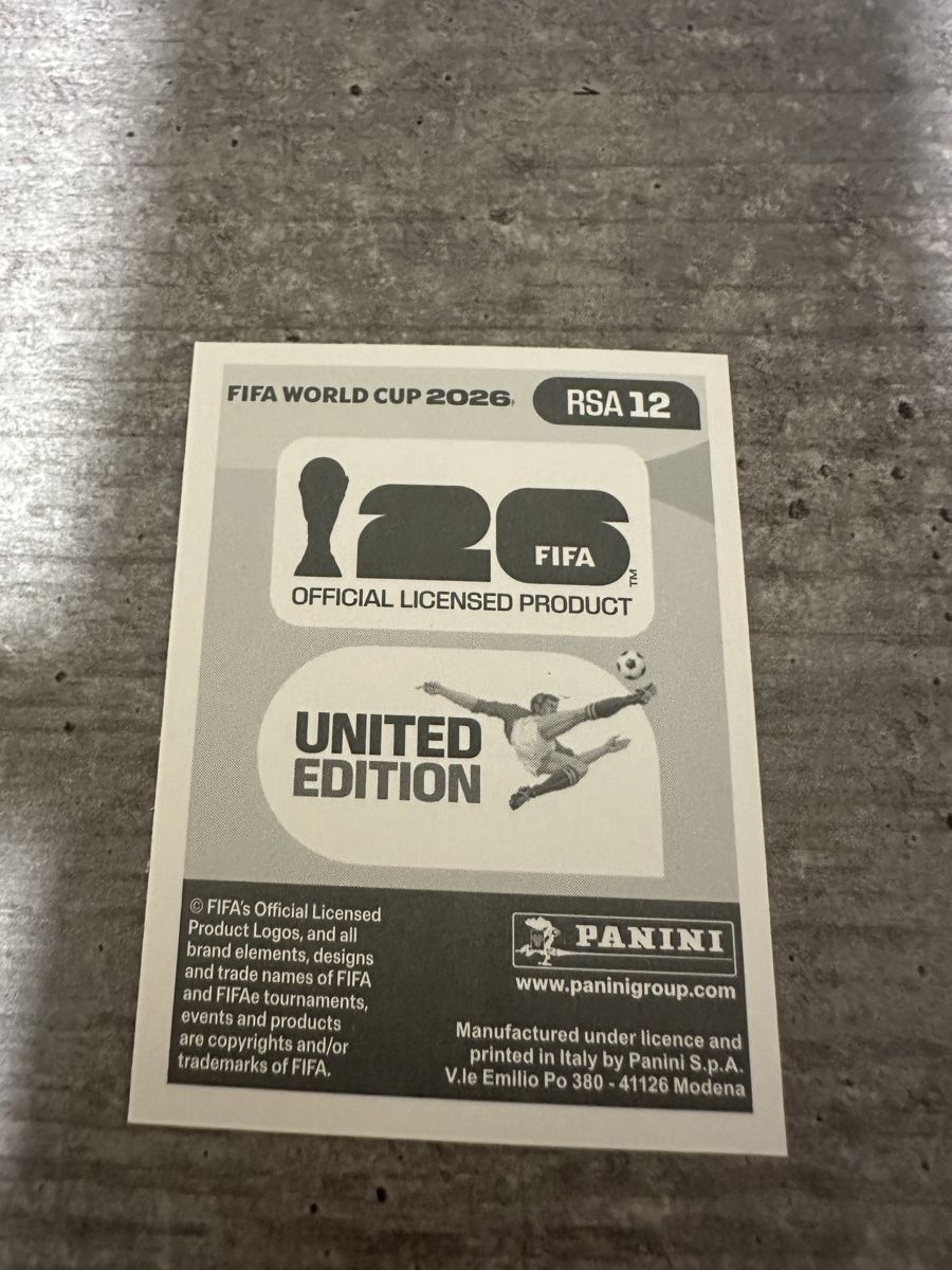 Panini Carte collezionabili: RSA 12 , FIFA WORLD CUP 2026 PANINI  – Nuovo (secondo la descrizione) da Frauenfeld venduto da 1PegPeg1 1