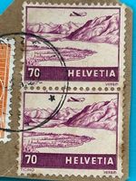 1941 Zwei Flugpost-Briefmarken TICINO zusammenhängend ✈️ +👌