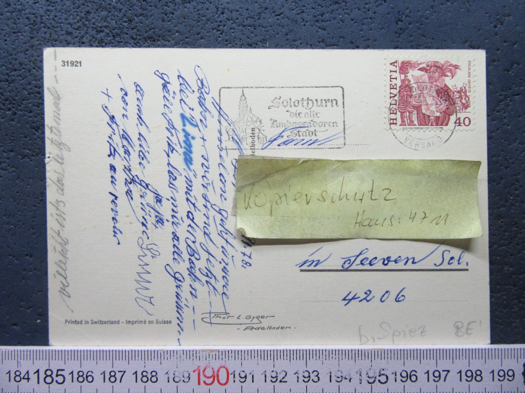 Cartoline postali: AESCHI BEI SPIEZ BEO AK 5BILD – Usato da Ettingen venduto da Hausi4711 1