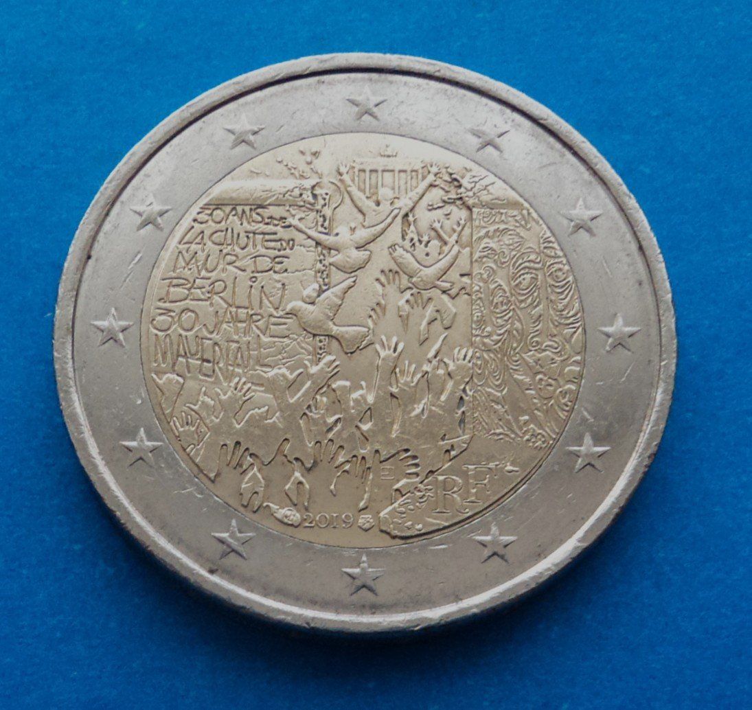 Tutti le monete: Frankreich: 2 Euro 2019 "30 Jahre Mauerfall", SS – Usato da Basel venduto da maripas17