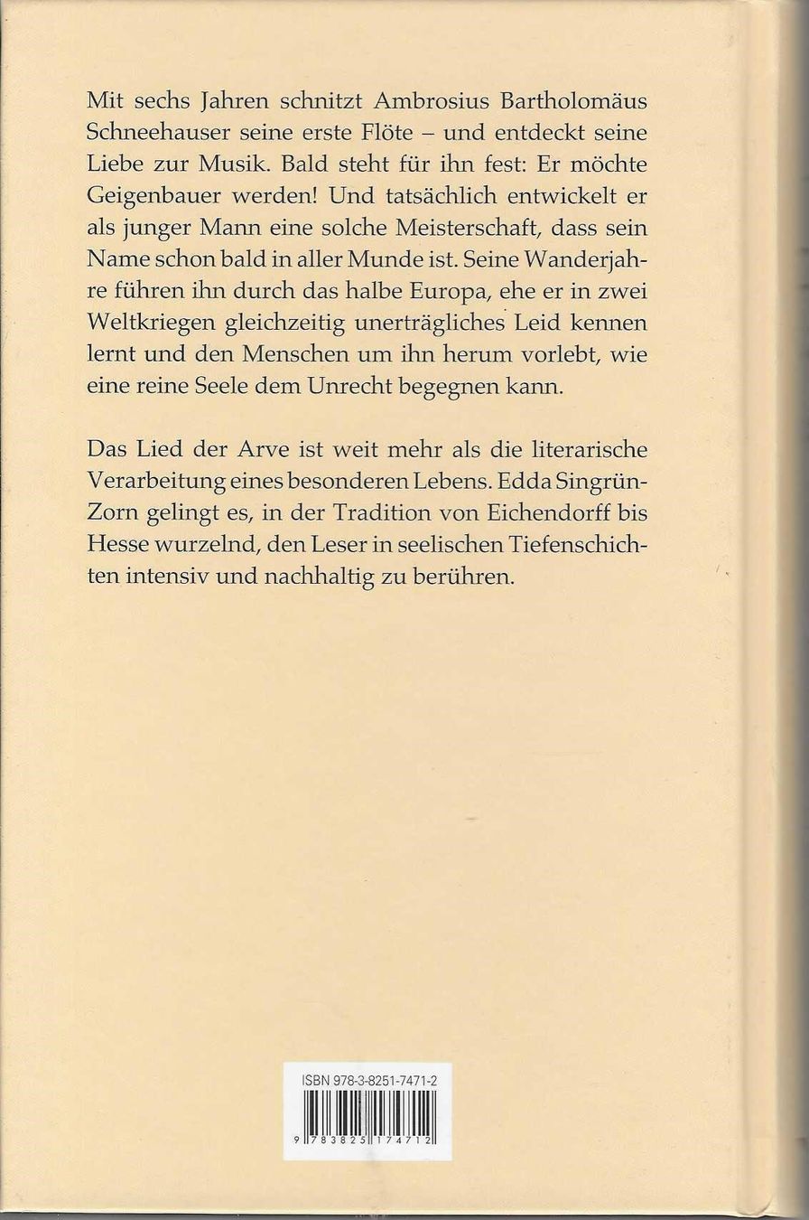 Libri: Das Lied der Arve - Edda Singrün-Zorn – Nuovo (secondo la descrizione) da Flims - Dorf venduto da Stagediver 1
