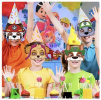 12 Stück Paw Patrol Masken für Geburtstage etc.