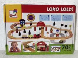 Loko Lolly Holzeisenbahn 70 Teile