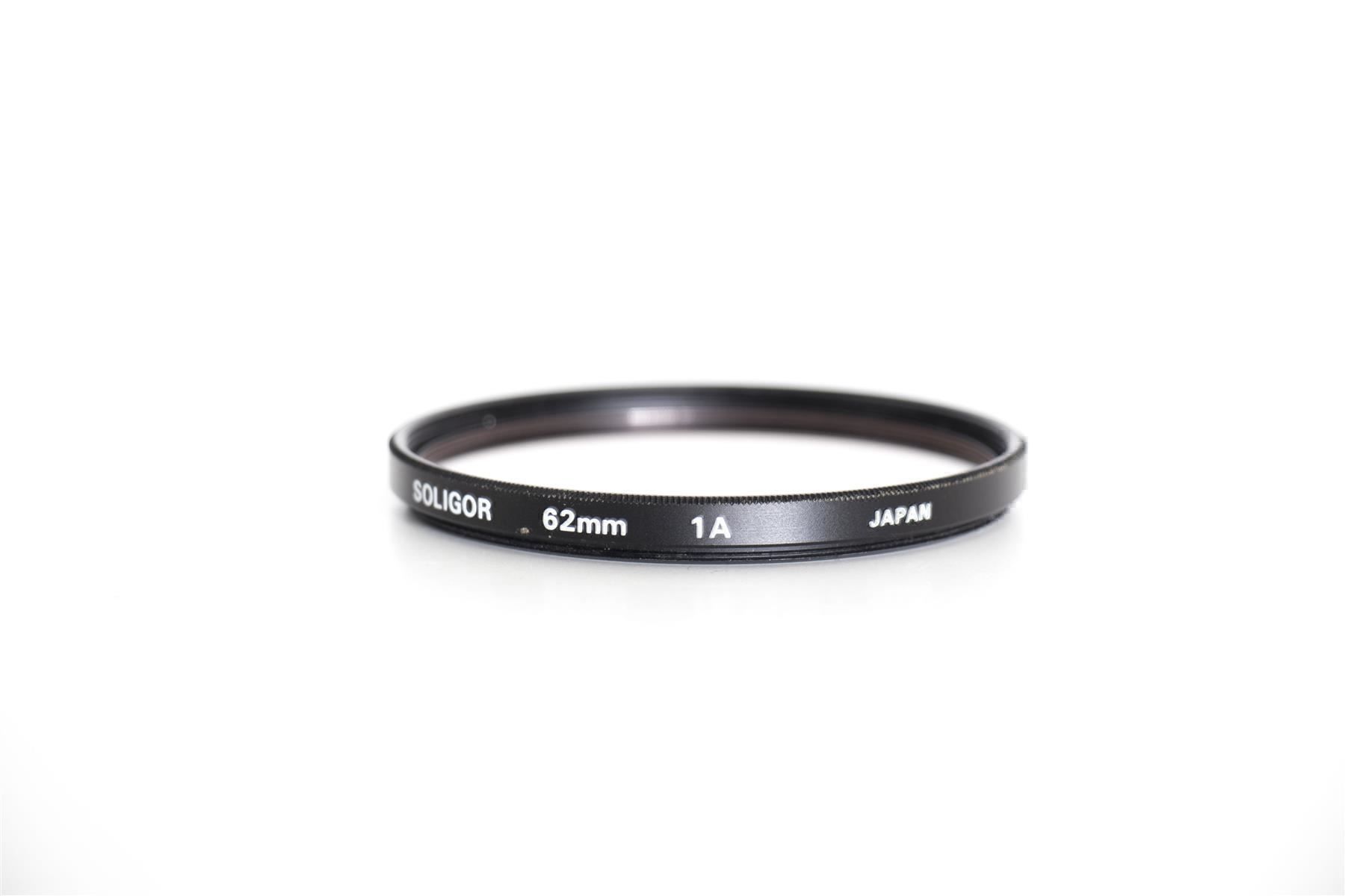 Filtri: SOLIGOR  62mm 1A JAPAN FILTER Schutzfilter 62 – Usato da Emmen venduto da chromaton