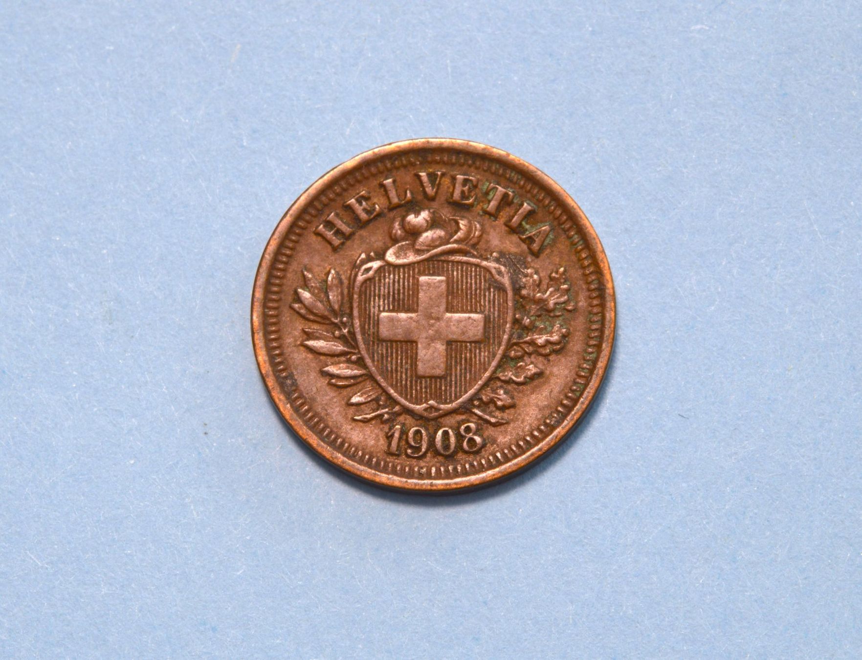 Tutti le monete: 1 Rappen 1908 – Usato da Oberglatt ZH venduto da dil_85sh