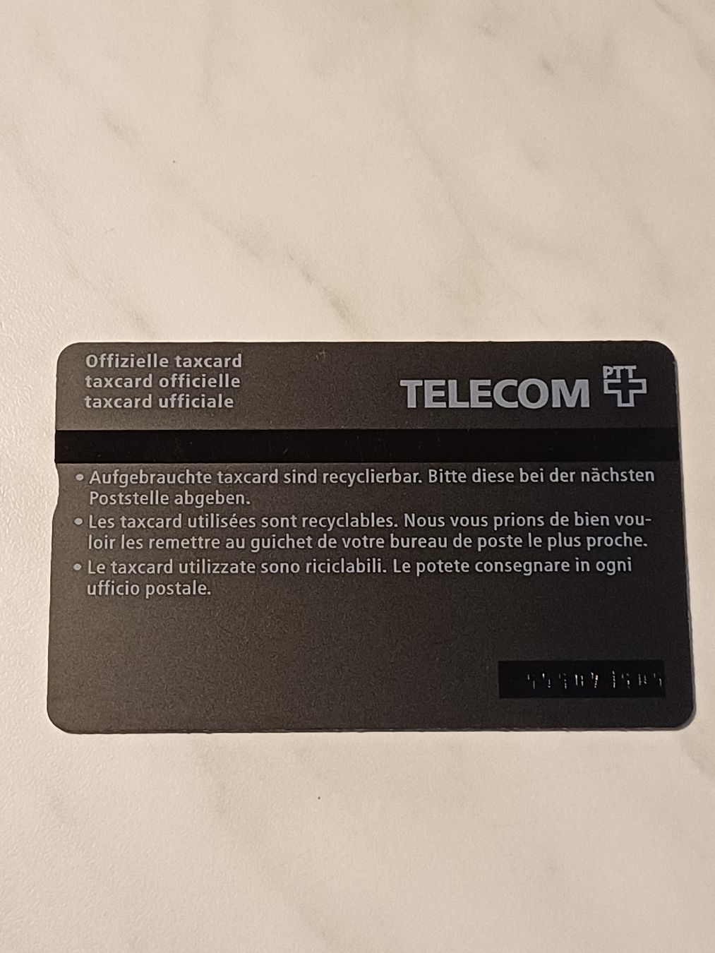 Swisscom Cartes de téléphone: Taxcard  – D'occasion à Domat-ems par Gr8wood 1