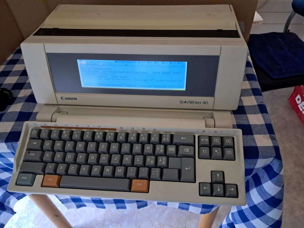 Canon StarWriter 80 – seltenes Retro-Gerät - Für Bastler (Gebraucht) in ...