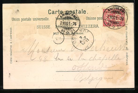 Cartoline postali: Litho Baden, Casino, Schartenfels, Schlo – Usato da Berlin venduto da bartko-reher 1