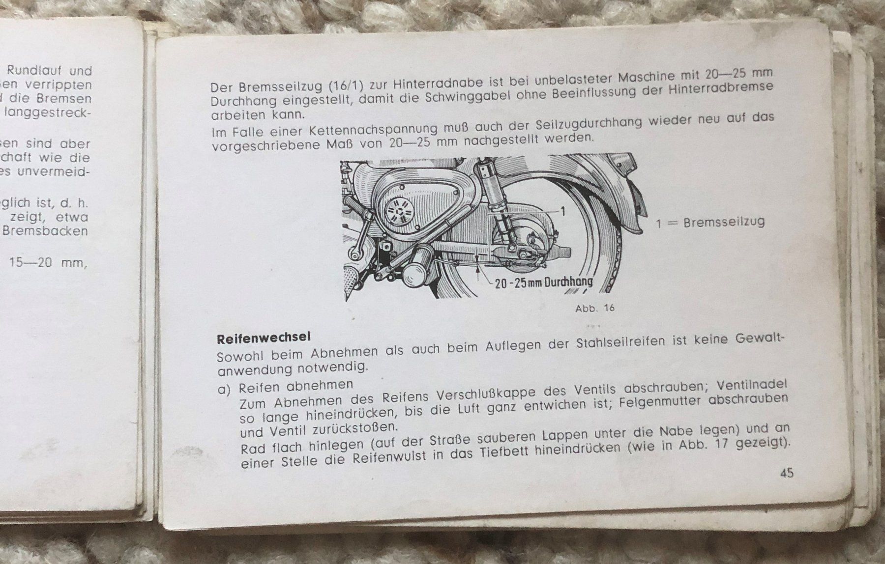Libri: Betriebshandbuch Moped Zündapp Combinette S Typ 423 – Usato da Erlinsbach SO venduto da Elmslie 5