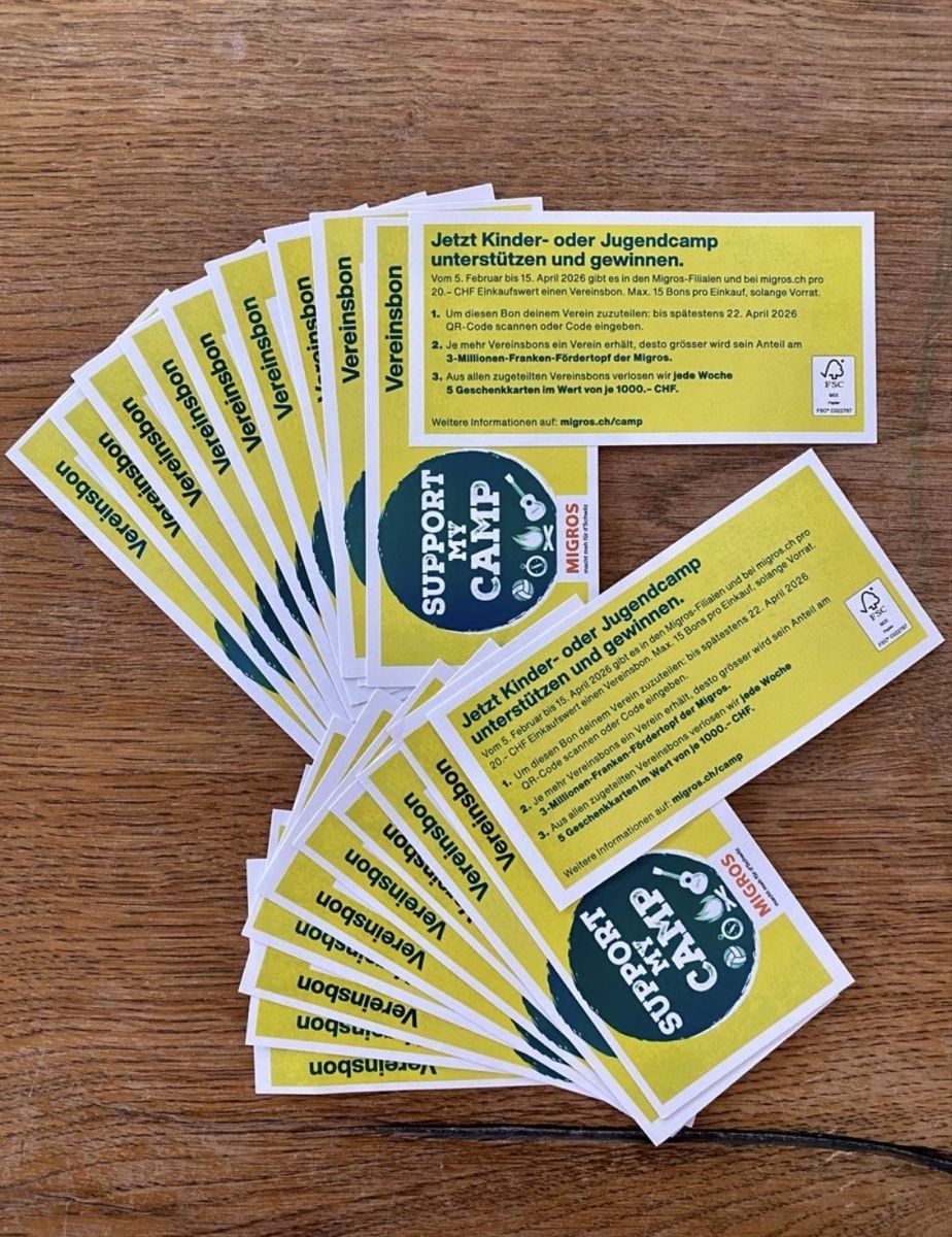 Gutscheine: Migros - Support my Camp (40 Stk.) – Neu und originalverpackt aus Wittenbach von pokestar