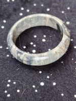 Halbedelsteinring Jasper Ring Hell, abgerundet, ca. 19 mm, L