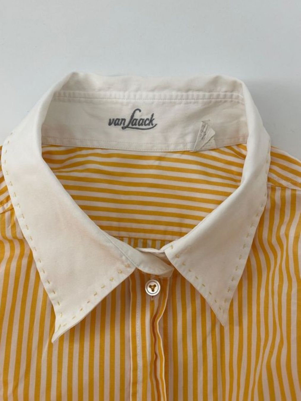Van Laack Camicette: Bluse Gr. 48 von van Laack gelb/weiss gestreift – Usato da Zürich venduto da mer_6tqg 5