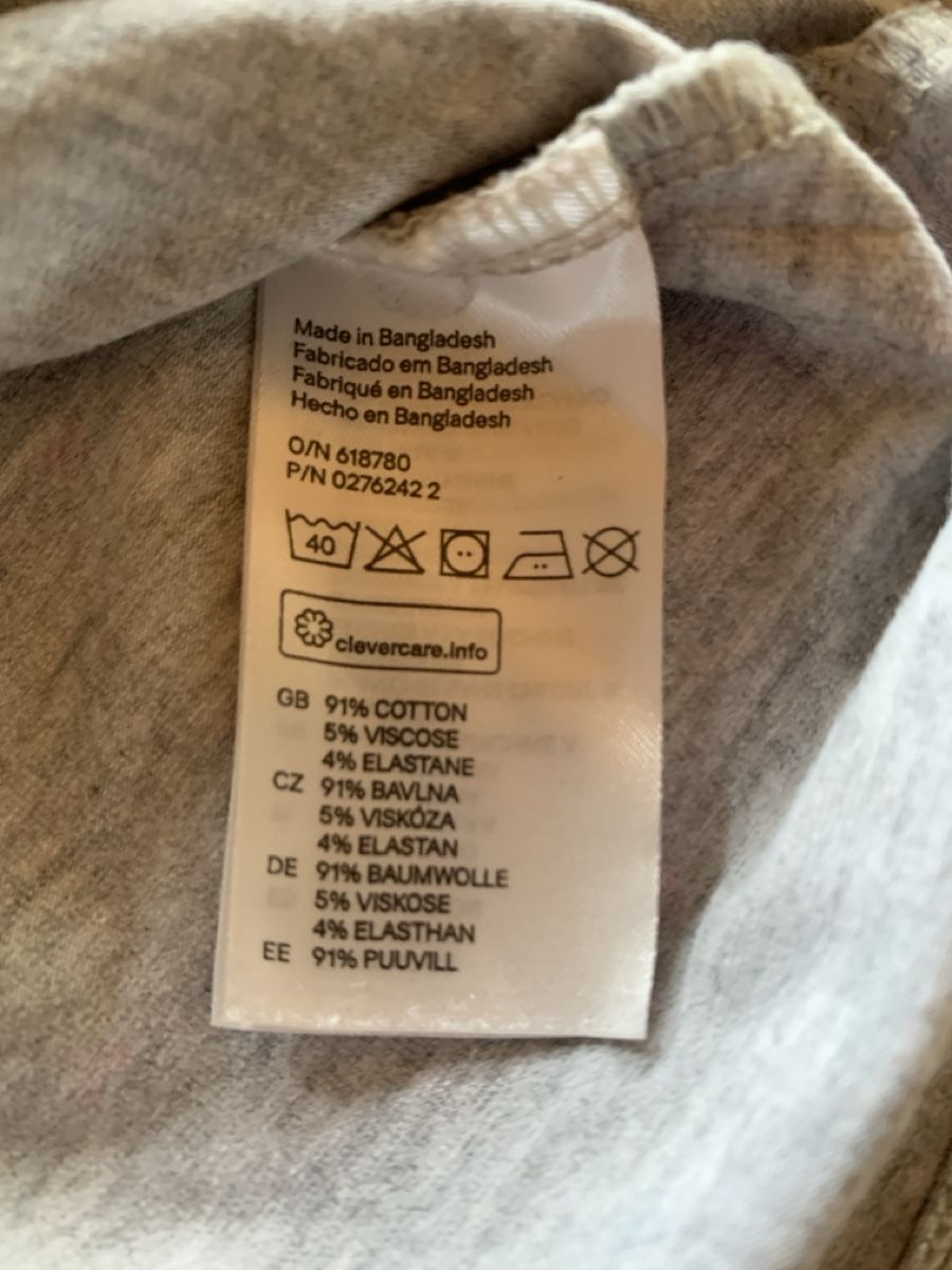 Kleider & Röcke: H&M Mädchen Kleidchen grau Herzen Gr. 74 Baumwolle – Gebraucht aus Meilen von Flockenwirbel 2