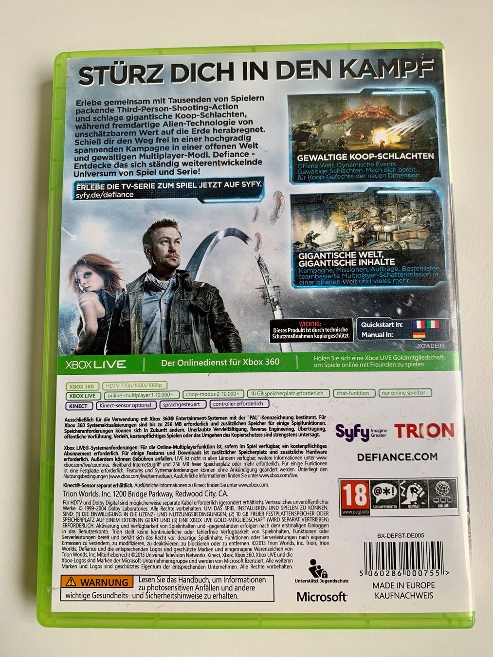 Microsoft Giochi: XBOX 360 Defiance – Usato da Kaiseraugst venduto da Marsupower 1