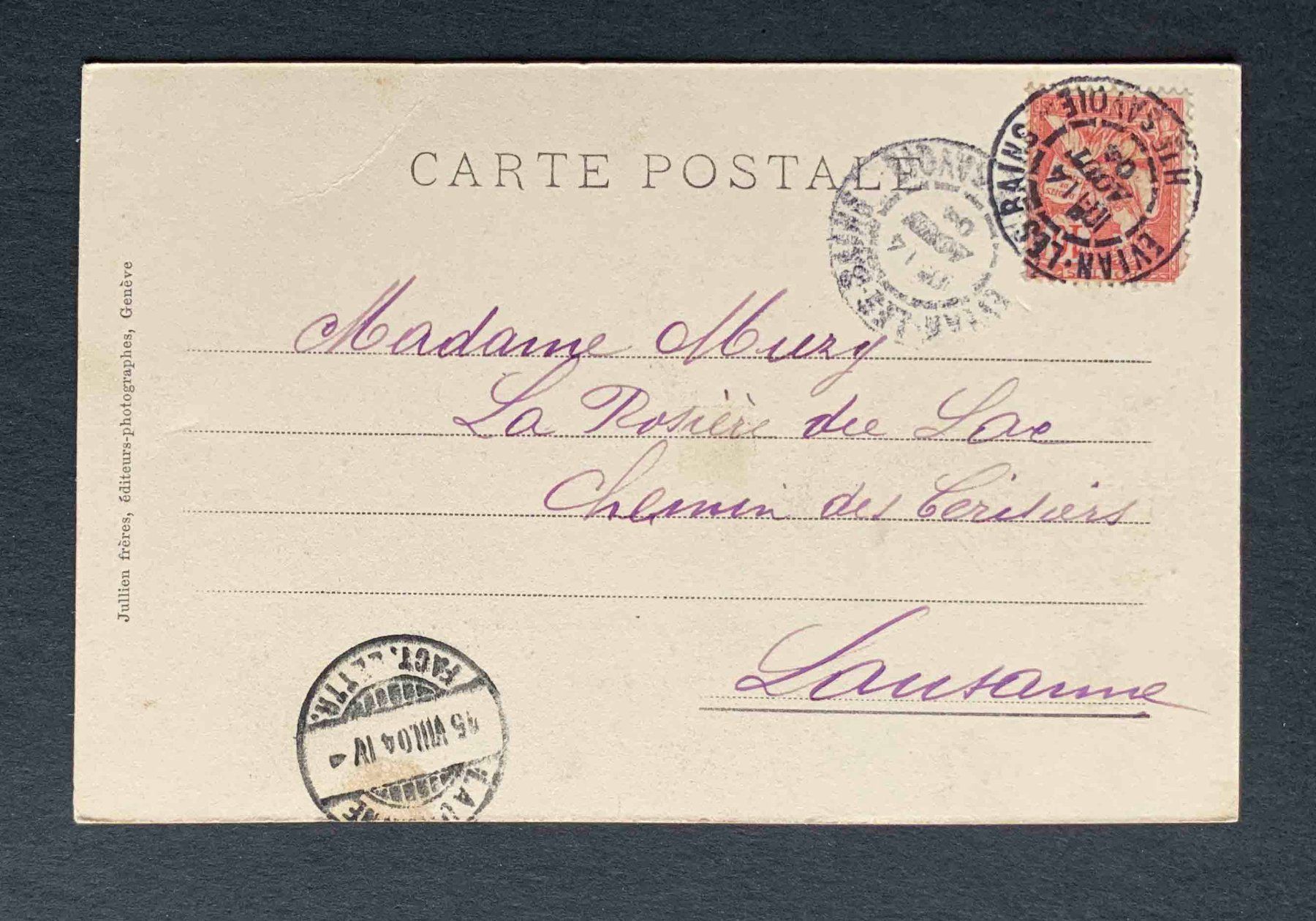 Cartoline postali: AK Evian les Bains Vue génerale – Usato da Goldau venduto da artelier1 1