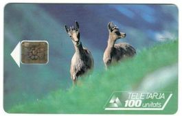 Telefonkarte Andorra AND-007, 1992 Gemsen