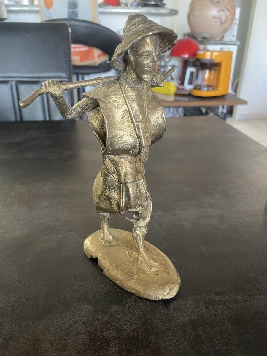 Figuren: Statuette Sage Africain en Bronze Technique Cire Perdue – Gebraucht aus Vallamand von Bricbracbroc82 1