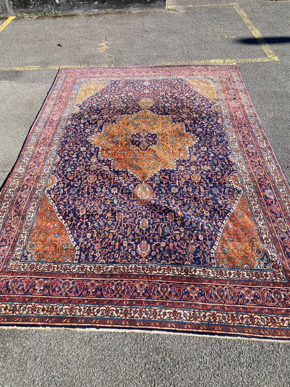 Tappeti: Perser Teppich, Orientteppich, blau/rot, Vintage – Usato da Zürich venduto da 888simon888