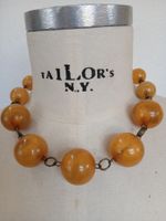 Vintage Butterscotch Bakelit? Statement-Kette – 52 cm – 69 g
