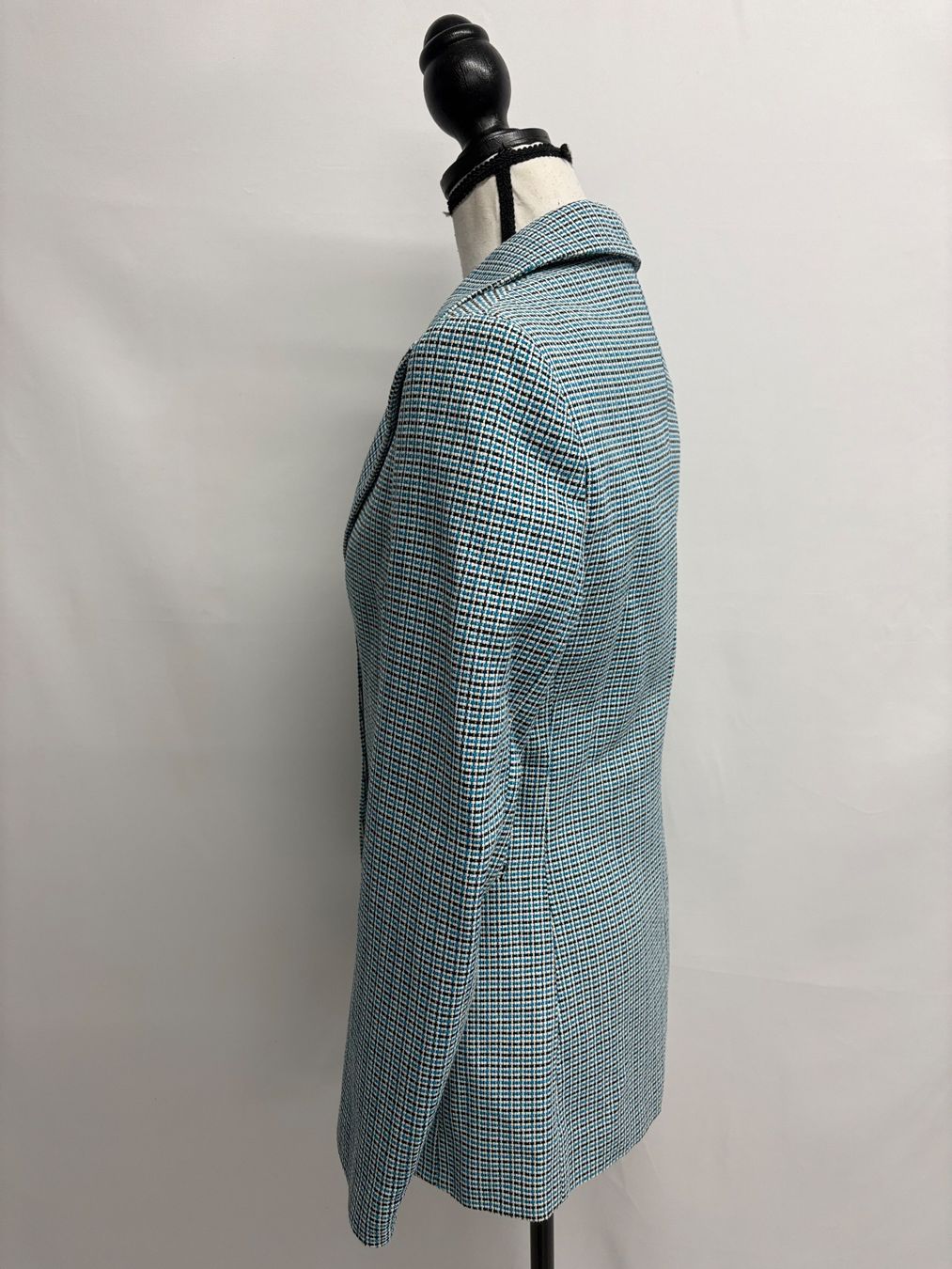 Maje Giacche: Maje Vikar Blazer Gr. 36 kariert hellblau schwarz – Nuovo (secondo la descrizione) da Regensdorf venduto da secondchancefashion 3