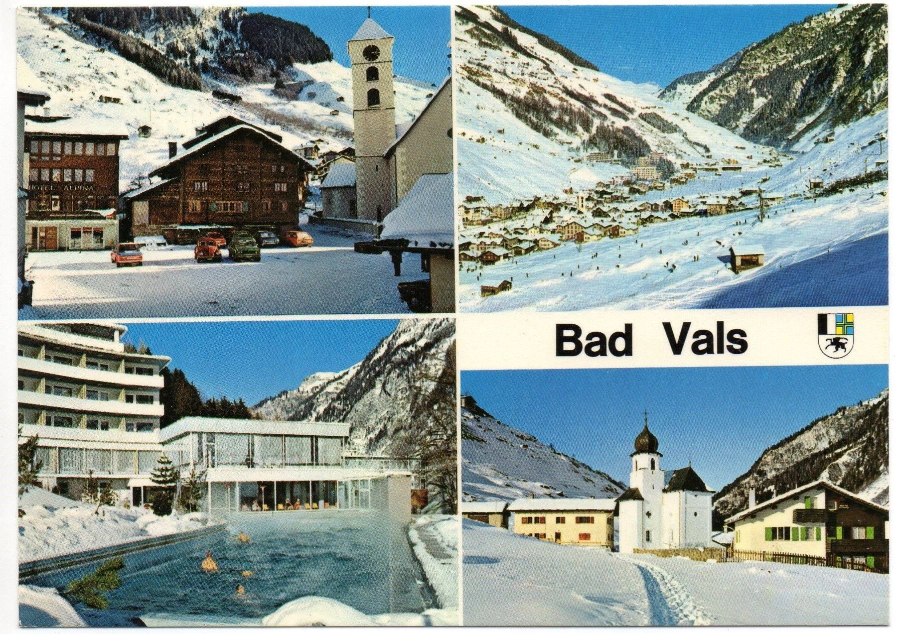 Ansichtskarten: BAD VALS Hotel Alpina, Auto – Neu (gemäss Beschreibung) aus Jona von philajona