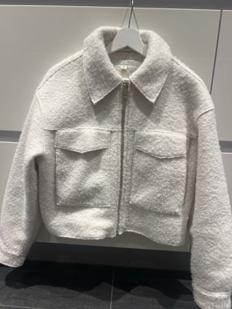 Weisse Zara Jacke Grösse S