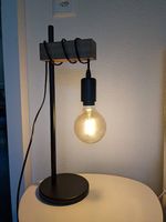 Tischlampe  Modernes Industrial Design mit Holz & Metall