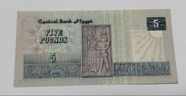Lot de billets Egypte 5 et 20 Livres bon etat