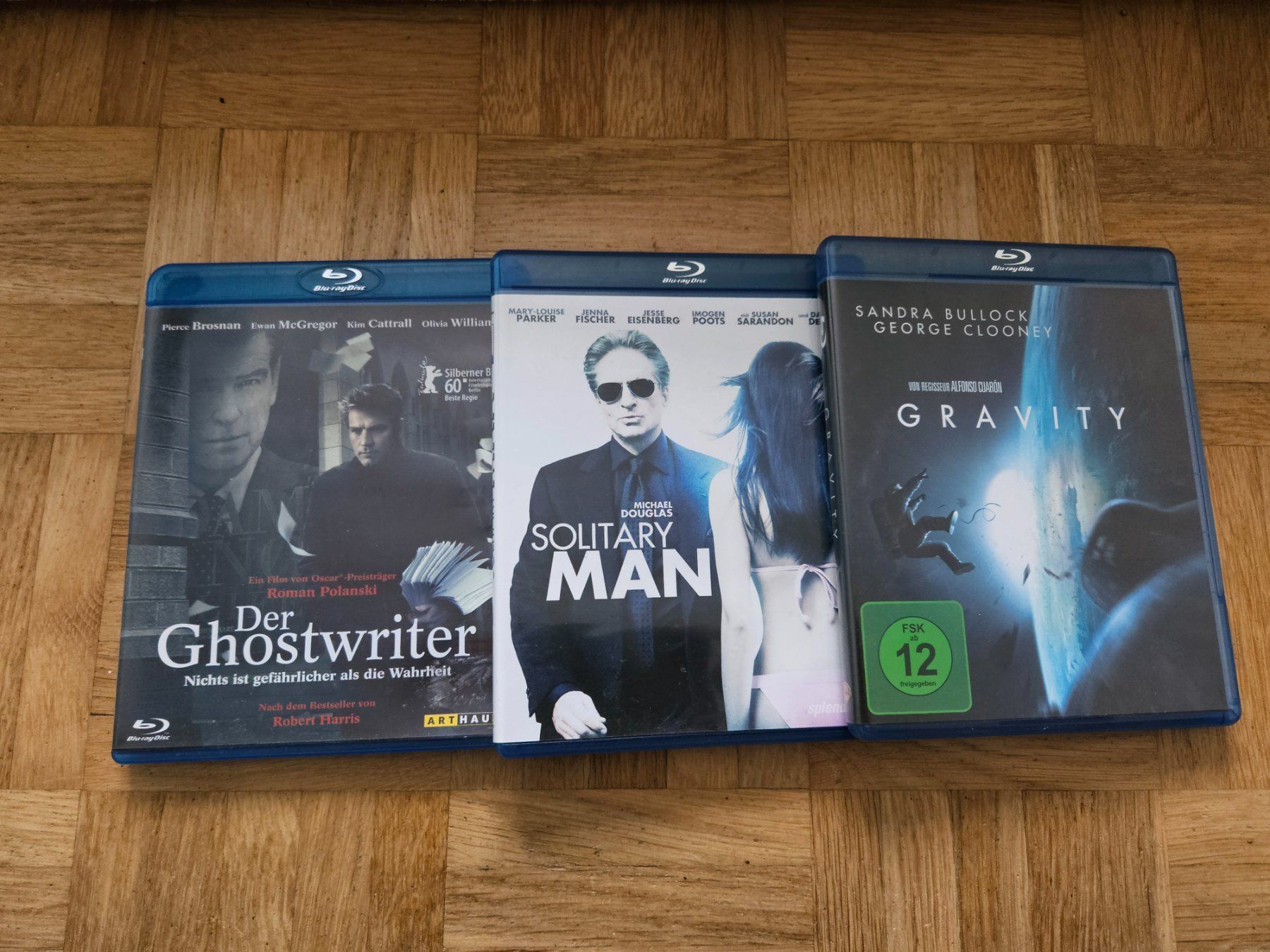 Tutti i DVDs: 3 Blu-ray Filme, Gravity, Solitary Man, der Ghostwriter – Usato da Hombrechtikon venduto da JackBleacher