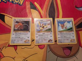 3 Pokemon Karten gebraucht guter Zustand 1999 2000