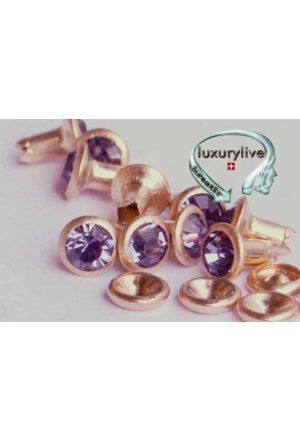 Catenine: Strass Niete, 6mm, Tanzanite in gold oder silber – Nuovo e nell'imballaggio originale da Dagmersellen venduto da mar_h5rk