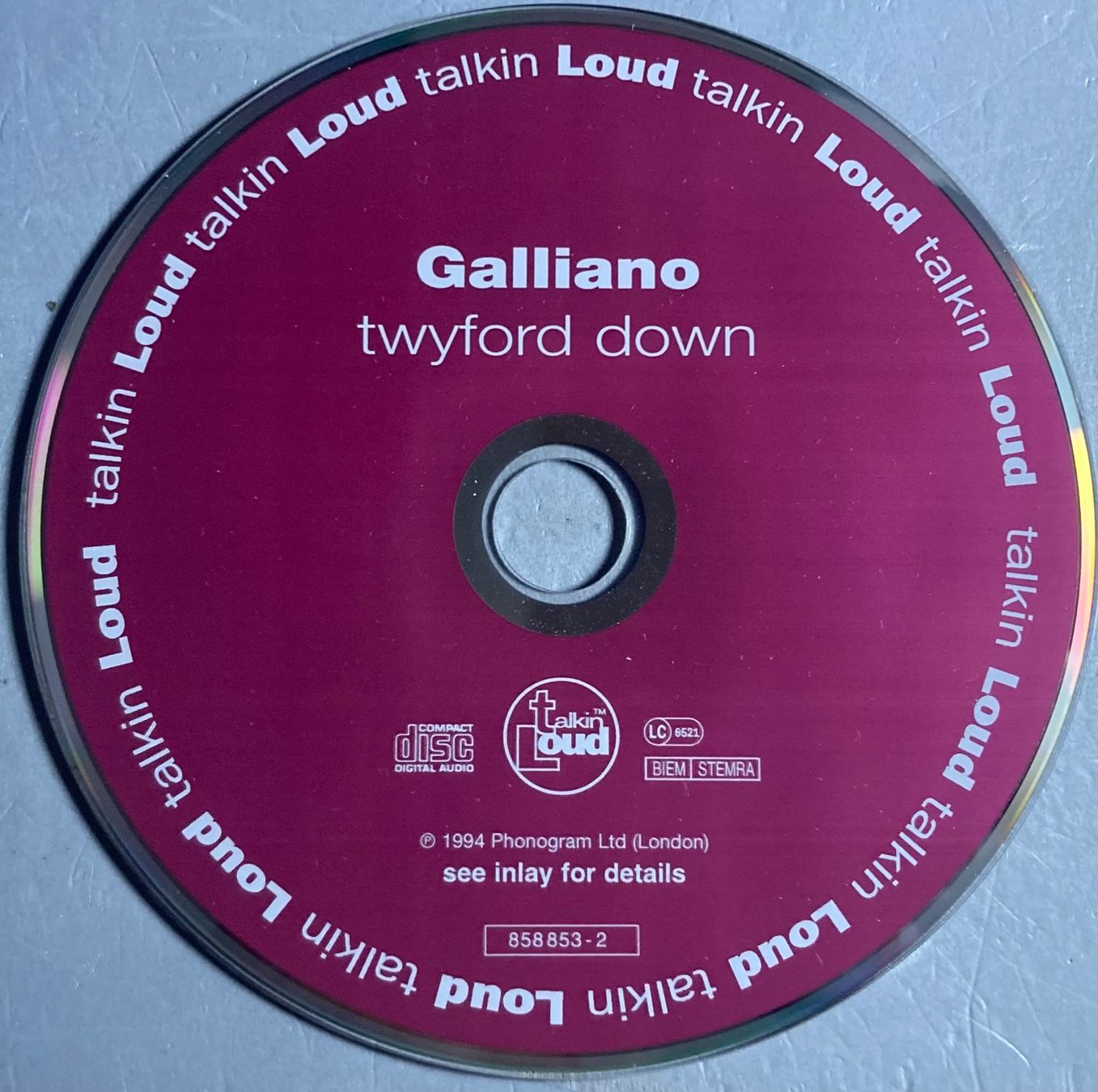 CDs: GALLIANO - TWYFORD DOWN – D'occasion à Poliez-Pittet par Newtown-Records 1