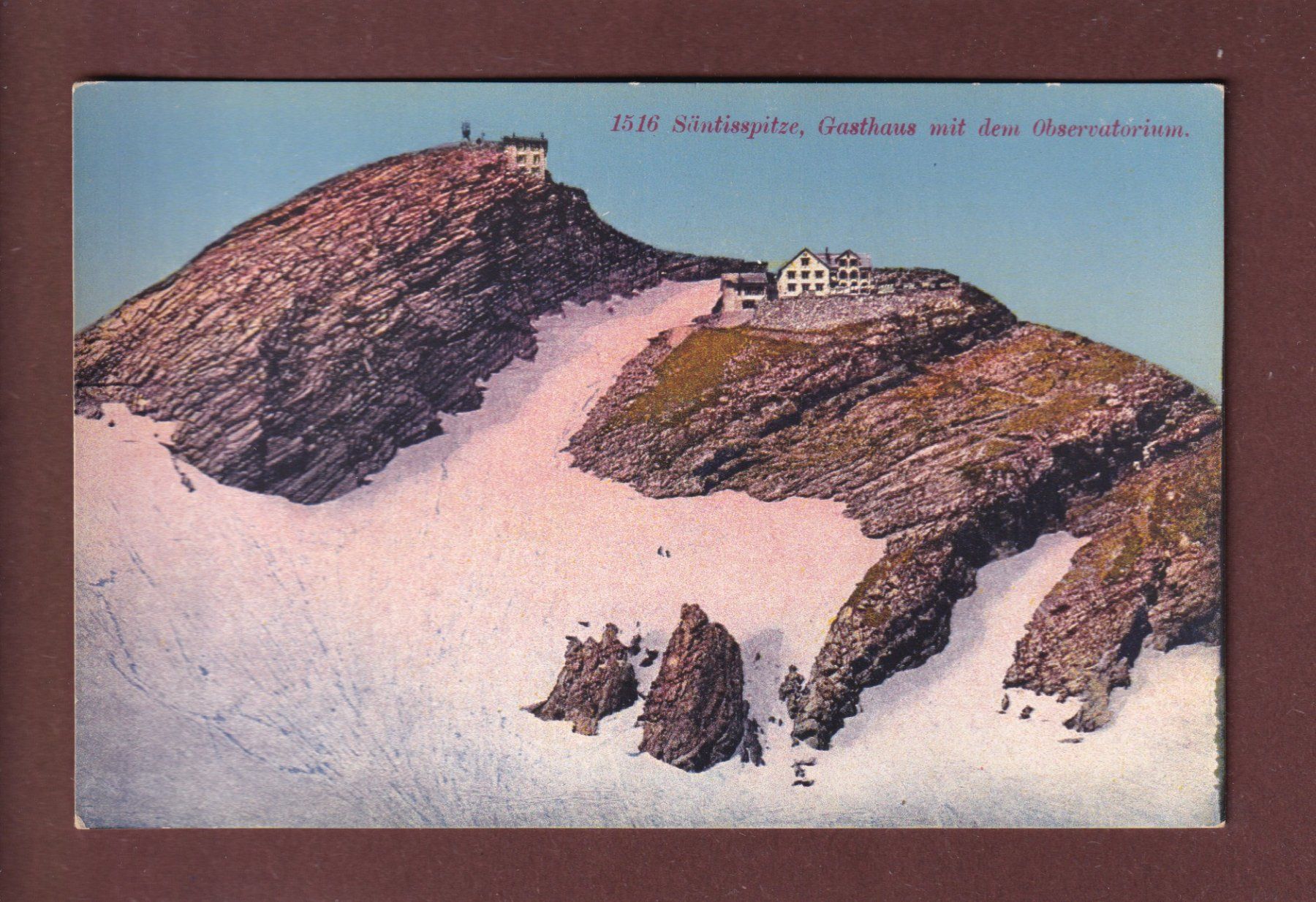 Cartoline postali: SÄNTIS-SPITZE – Usato da Pully venduto da nicecards