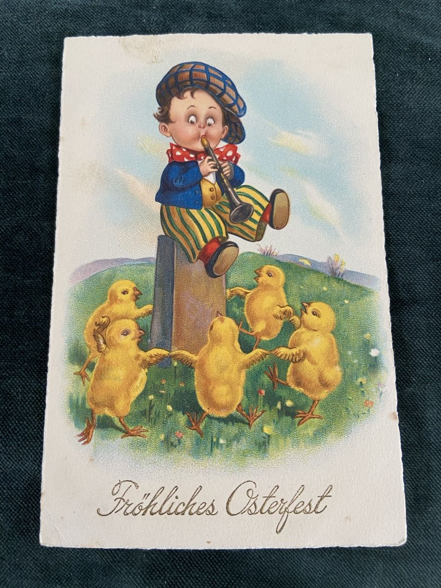 Cartes postales: Osterkarte Junge Bibeli Küken 1929 – D'occasion à Luzern par waterfront1