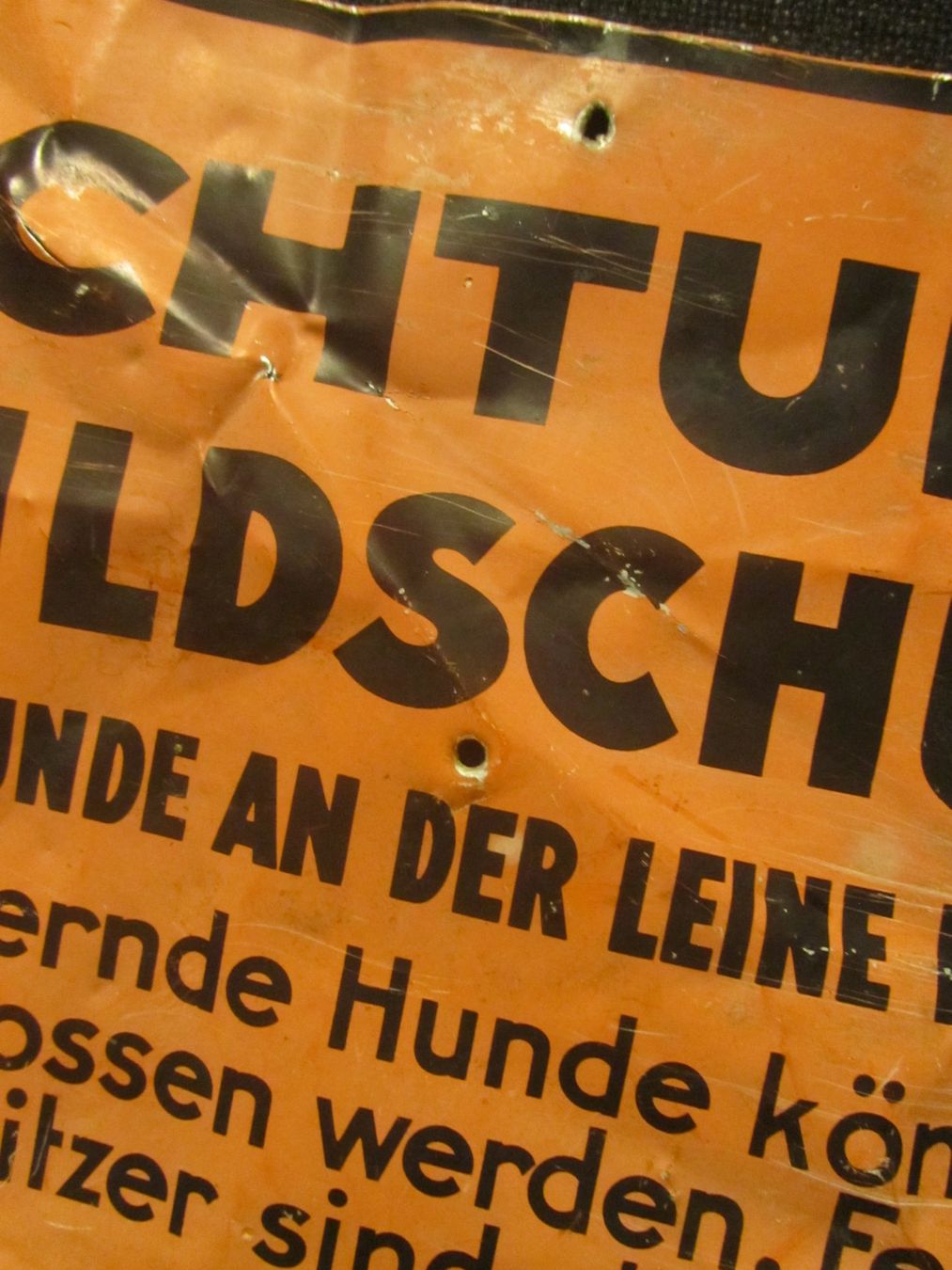Schilder: Blechschild - ACHTUNG WILDSCHUTZ – Gebraucht aus Seengen von mikelele 2