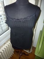 débardeur coton noir d'été taille L marque CALIDA femme
