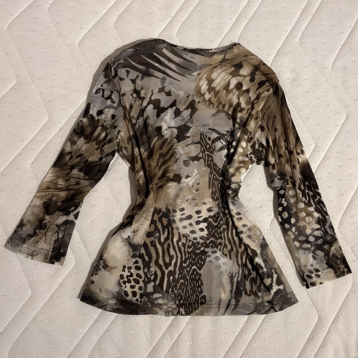 Gerry Weber Top: Braunes Gerry Weber Y2K Mesh Top – Nuovo (secondo la descrizione) da Brünisried venduto da Livtsukki2ndHand 2