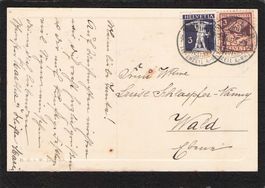 Pro Juventute auf AK , SBK Nr. J4 + Tellbueb , 20.Xll.1916