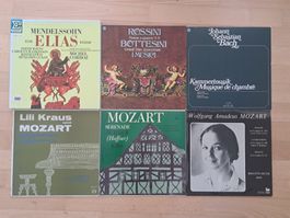 Klassik LP Sammlung – Mendelssohn Box, Mozart, Bach, Rossini