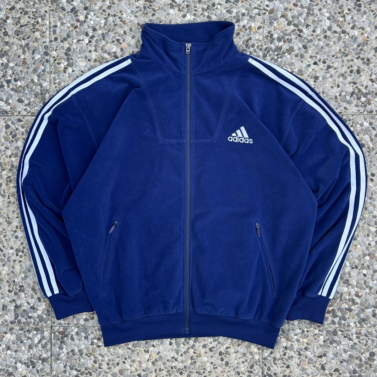 Adidas Giacche: Vintage Adidas Blue Track Jacket – Usato da brent venduto da fukusapes
