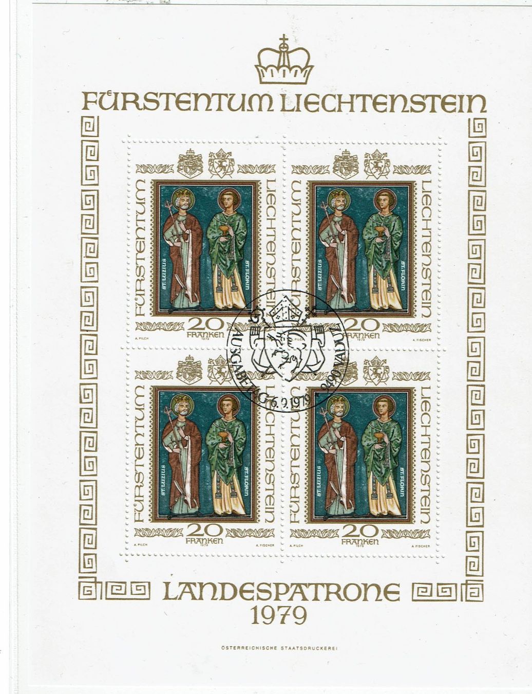 Tutti i francobolli: Briefmarken Liechtenstein 1979 – Usato da Gümligen venduto da karoe-be