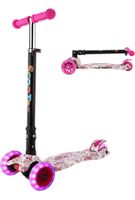 WeSkate Kinderroller Mädchen ,Kinder 3 Rad Roller weiss mit