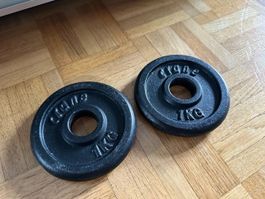 2 Crane Hantelscheiben à 1 kg – total 2 kg